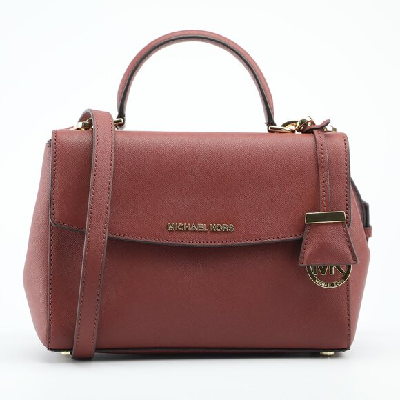 Michael Kors Ava Small Leather Satchel Crossbody